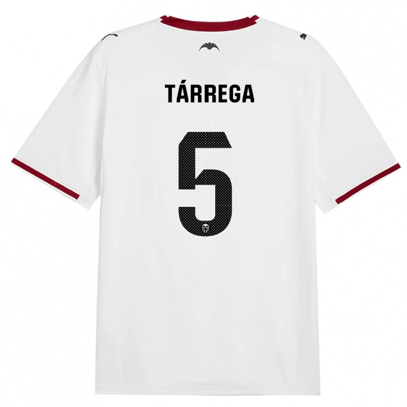 Danxen Kinderen César Tárrega #5 Zwart Wit Rood Geel Thuisshirt Thuistenue 2026/27 T-Shirt België
