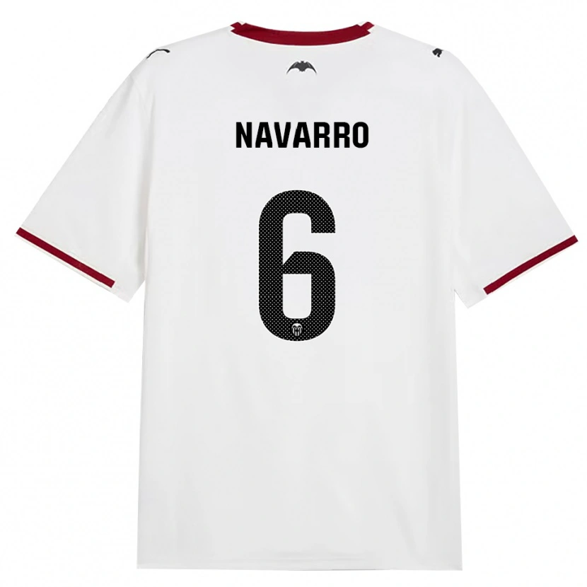 Danxen Kinderen Javi Navarro #6 Zwart Wit Rood Geel Thuisshirt Thuistenue 2026/27 T-Shirt België