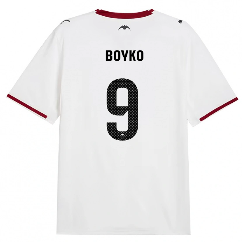 Danxen Kinderen Yaroslav Boyko #9 Zwart Wit Rood Geel Thuisshirt Thuistenue 2026/27 T-Shirt België