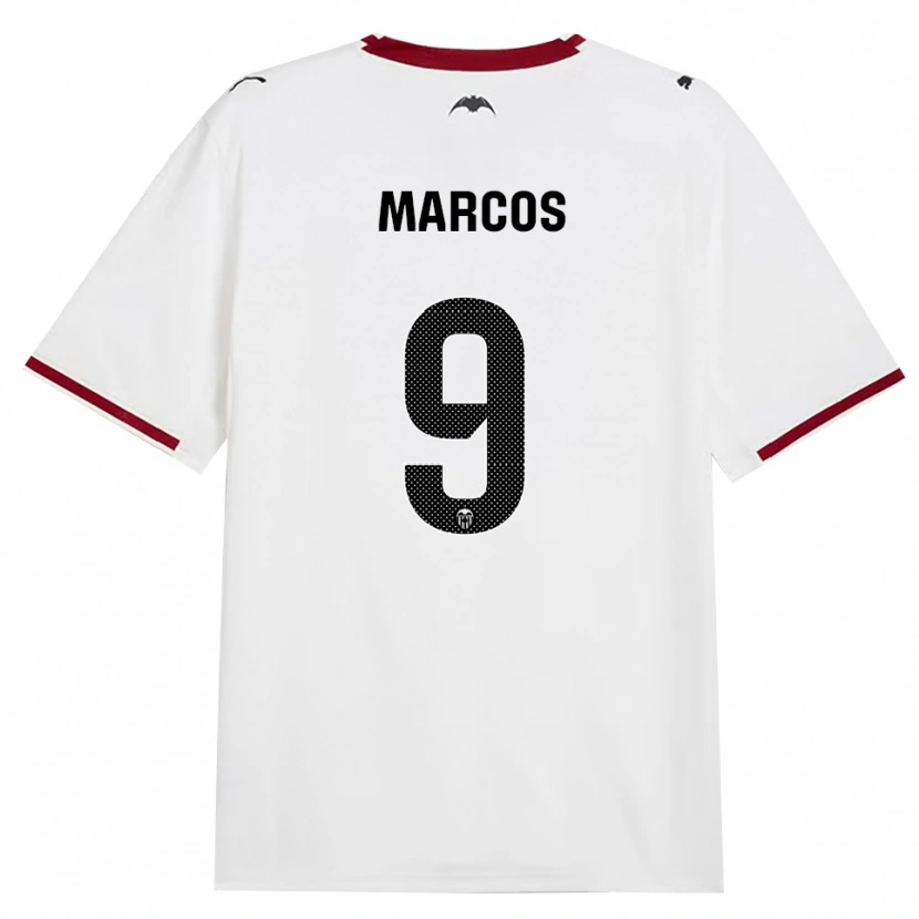 Danxen Kinderen Ana Marcos #9 Zwart Wit Rood Geel Thuisshirt Thuistenue 2026/27 T-Shirt België