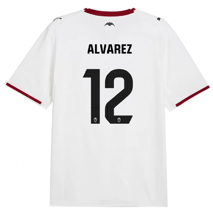 Danxen Kinderen Sofia Alvarez #12 Zwart Wit Rood Geel Thuisshirt Thuistenue 2026/27 T-Shirt België