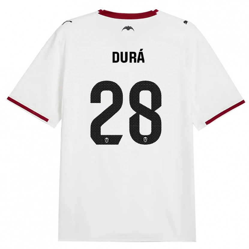 Danxen Kinderen Jaume Durá #28 Zwart Wit Rood Geel Thuisshirt Thuistenue 2026/27 T-Shirt België