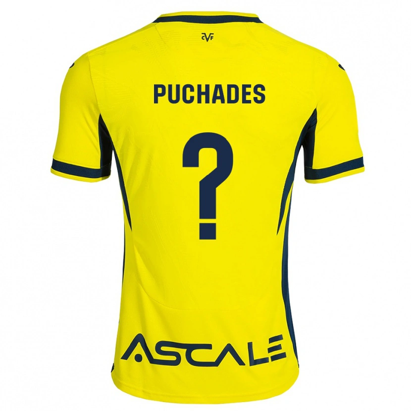 Danxen Kinderen Fran Puchades #0 Geel Zwart Rood Thuisshirt Thuistenue 2026/27 T-Shirt België