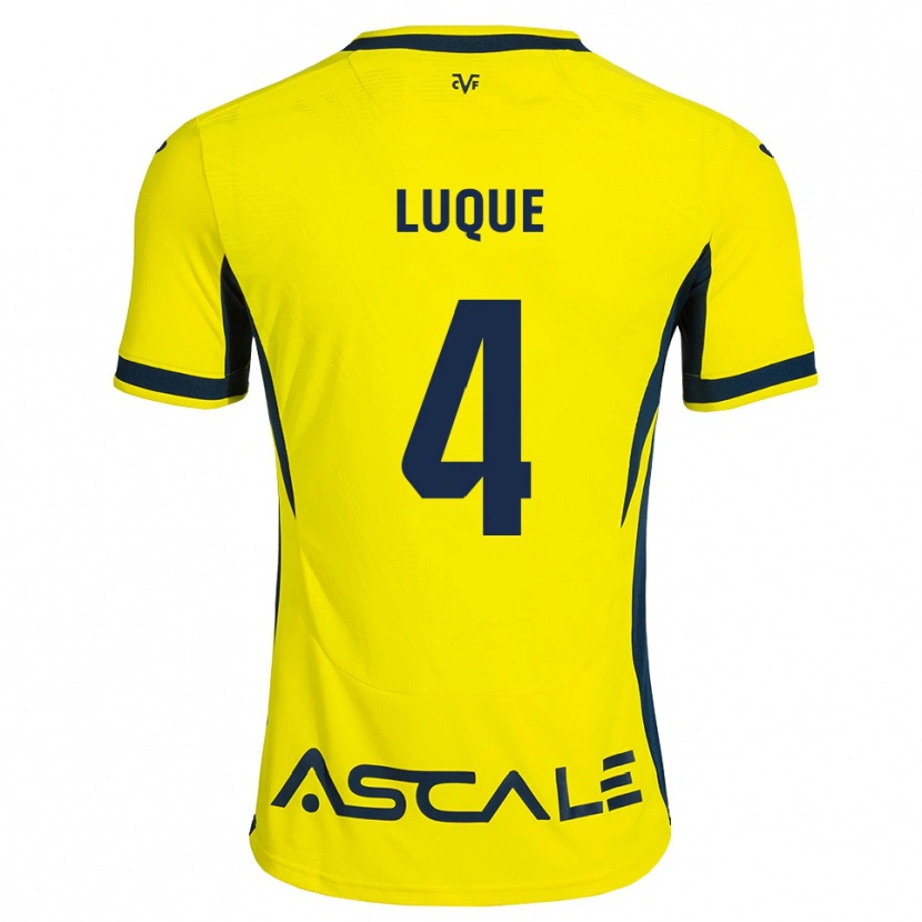 Danxen Kinderen Pedro Luque #4 Geel Zwart Rood Thuisshirt Thuistenue 2026/27 T-Shirt België