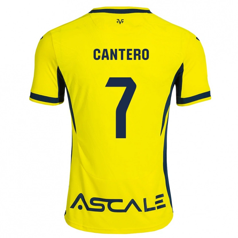 Danxen Kinderen Dani Cantero #7 Geel Zwart Rood Thuisshirt Thuistenue 2026/27 T-Shirt België