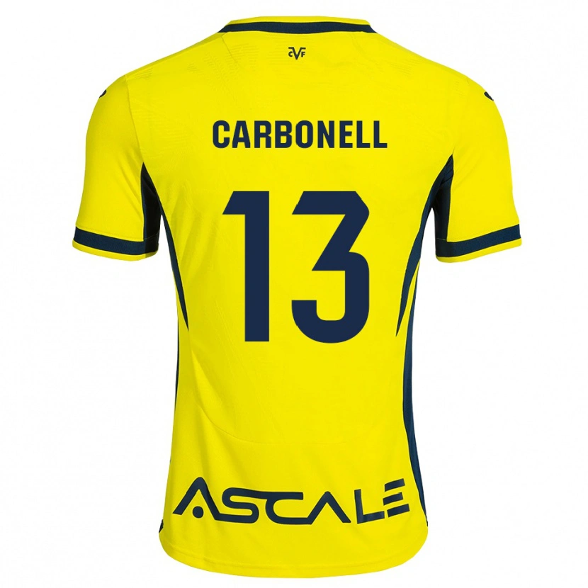 Danxen Kinderen Carmen Carbonell #13 Geel Zwart Rood Thuisshirt Thuistenue 2026/27 T-Shirt België