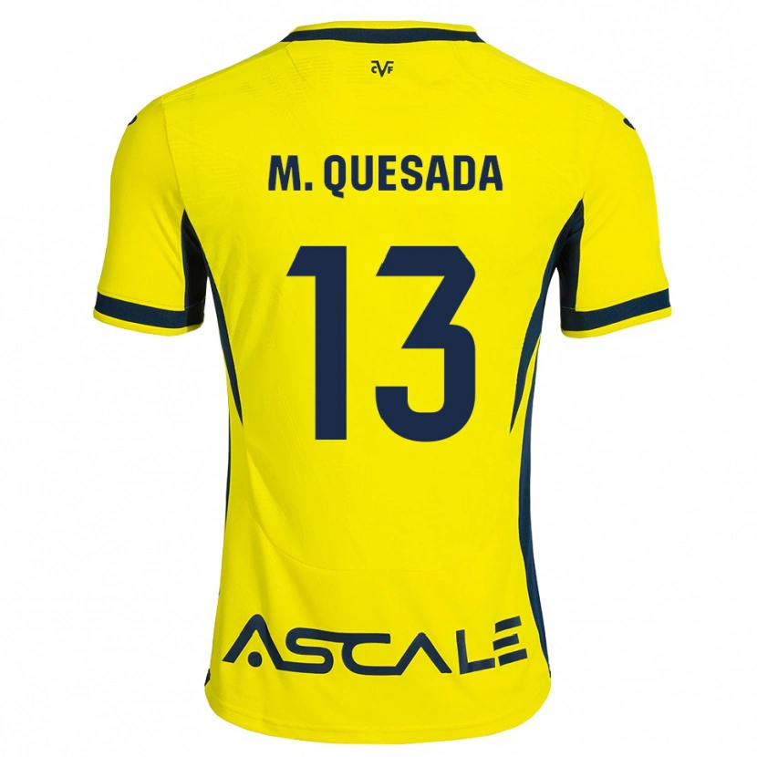 Danxen Kinderen Montserrat Quesada Carrasco #13 Geel Zwart Rood Thuisshirt Thuistenue 2026/27 T-Shirt België