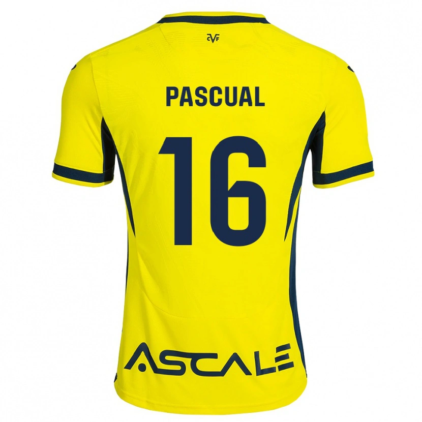 Danxen Kinderen Pablo Pascual #16 Geel Zwart Rood Thuisshirt Thuistenue 2026/27 T-Shirt België