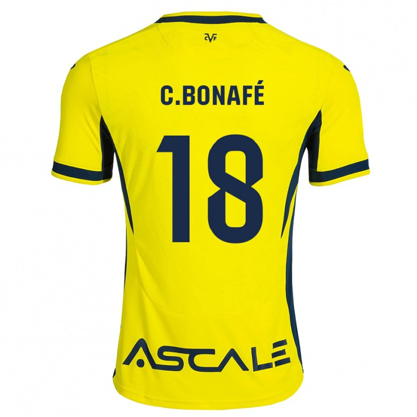 Danxen Kinderen César Bonafé #18 Geel Zwart Rood Thuisshirt Thuistenue 2026/27 T-Shirt België
