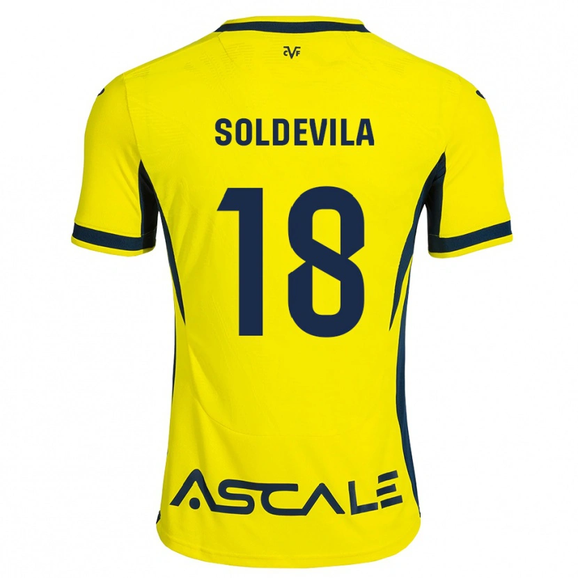 Danxen Kinderen Paola Soldevila #18 Geel Zwart Rood Thuisshirt Thuistenue 2026/27 T-Shirt België
