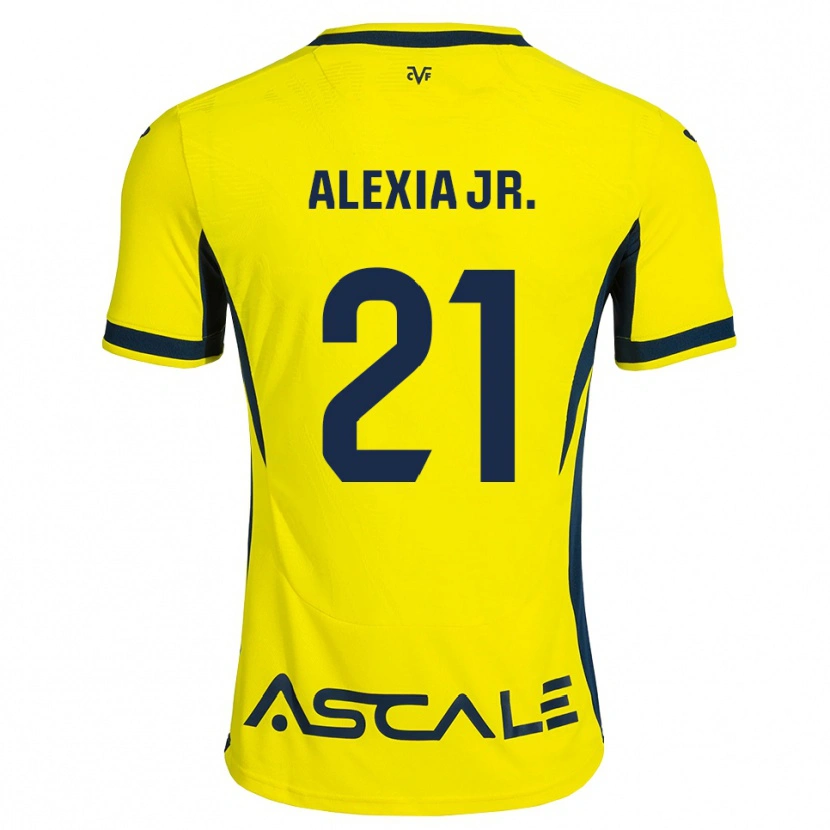 Danxen Kinderen Alexia Blanco Llacuno #21 Geel Zwart Rood Thuisshirt Thuistenue 2026/27 T-Shirt België