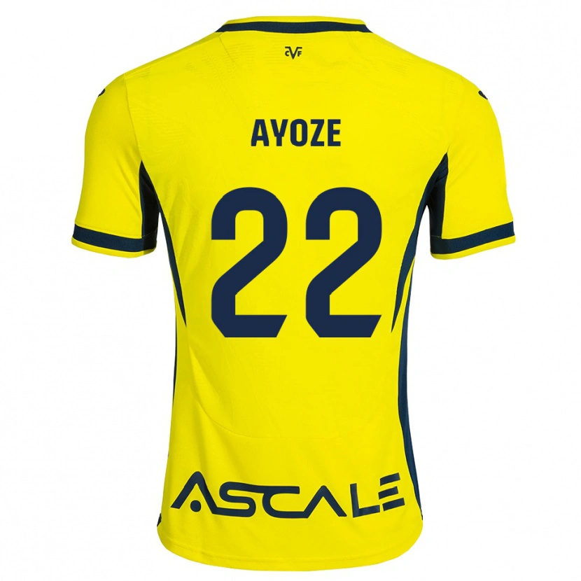 Danxen Kinderen Ayoze Pérez #22 Geel Zwart Rood Thuisshirt Thuistenue 2026/27 T-Shirt België