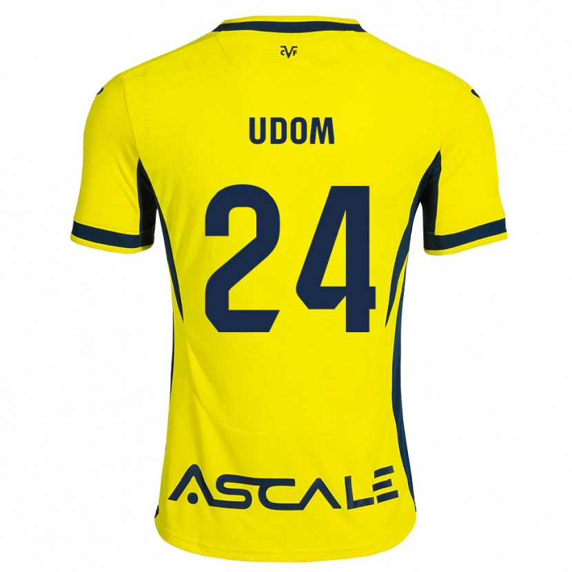 Danxen Kinderen Ekerette Udom #24 Geel Zwart Rood Thuisshirt Thuistenue 2026/27 T-Shirt België