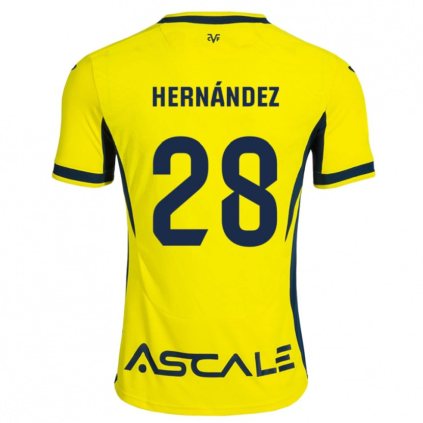 Danxen Kinderen Gerard Hernández #28 Geel Zwart Rood Thuisshirt Thuistenue 2026/27 T-Shirt België