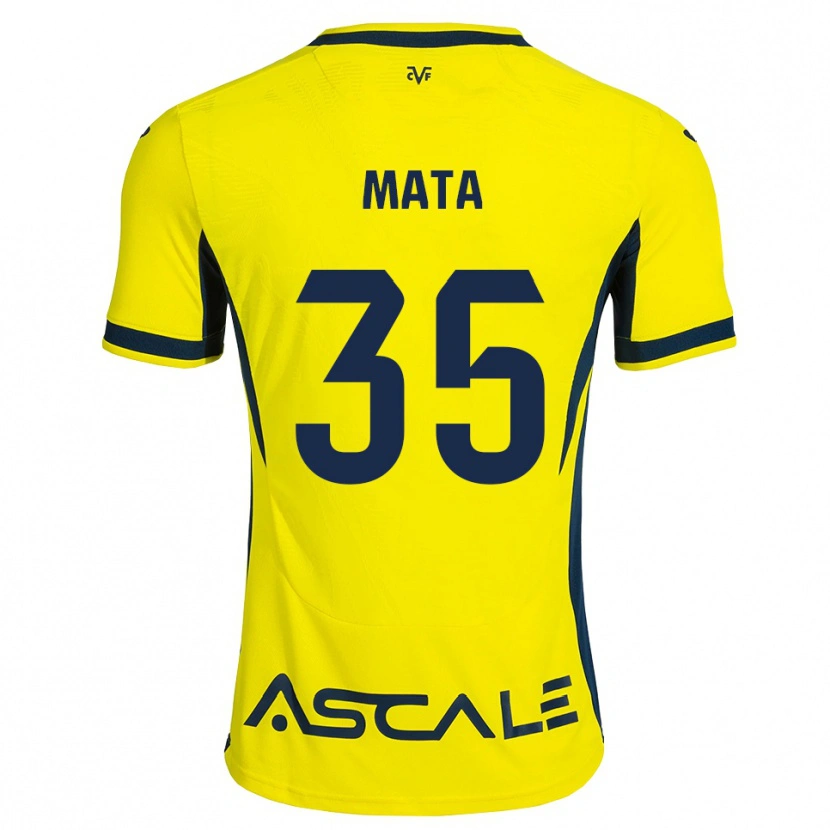 Danxen Kinderen Jordi Mata #35 Geel Zwart Rood Thuisshirt Thuistenue 2026/27 T-Shirt België