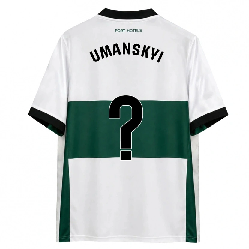 Danxen Kinderen Volodymyr Umanskyi #0 Groen Wit Rood Thuisshirt Thuistenue 2026/27 T-Shirt België