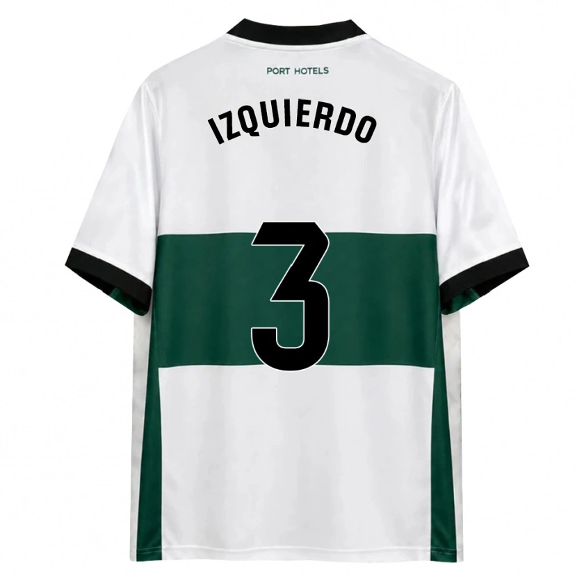 Danxen Kinderen Jairo Izquierdo #3 Groen Wit Rood Thuisshirt Thuistenue 2026/27 T-Shirt België