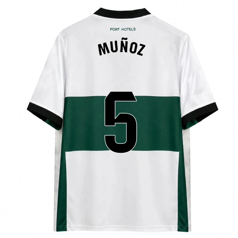 Danxen Kinderen Ismael Muñoz #5 Groen Wit Rood Thuisshirt Thuistenue 2026/27 T-Shirt België