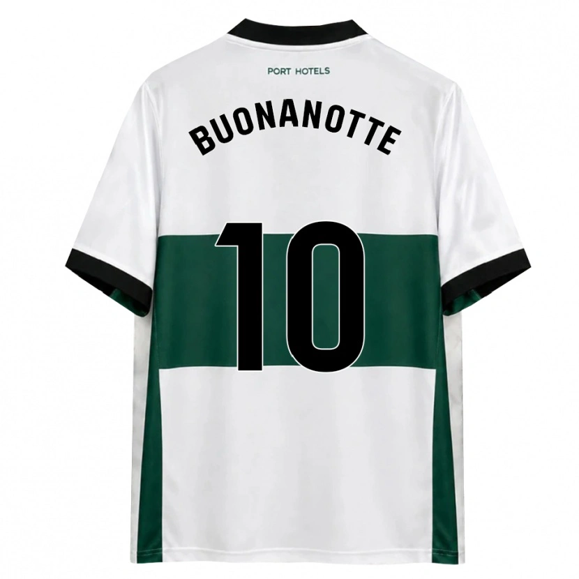 Danxen Kinderen Facundo Buonanotte #10 Groen Wit Rood Thuisshirt Thuistenue 2026/27 T-Shirt België
