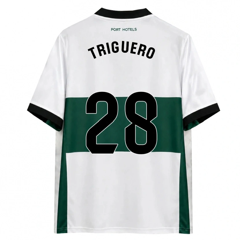 Danxen Kinderen Dani Triguero #28 Groen Wit Rood Thuisshirt Thuistenue 2026/27 T-Shirt België