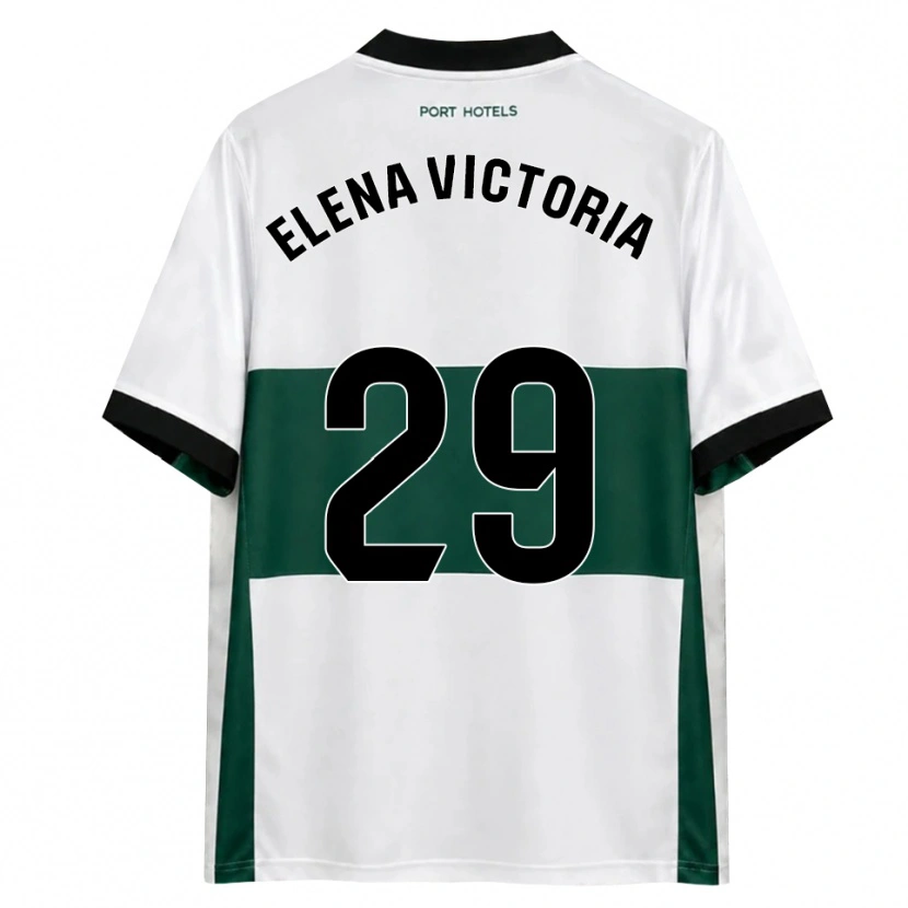 Danxen Kinderen Elena Victoria Mas Berna #29 Groen Wit Rood Thuisshirt Thuistenue 2026/27 T-Shirt België