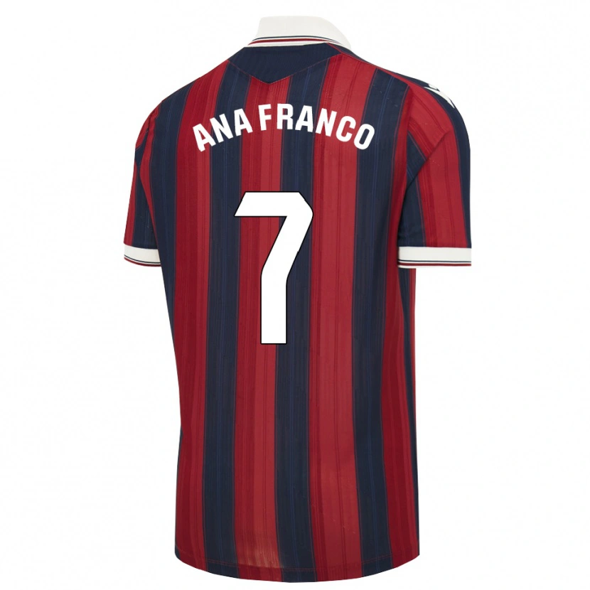 Danxen Kinderen Ana Franco De La Vega #7 Middernachtblauw Rood Thuisshirt Thuistenue 2026/27 T-Shirt België