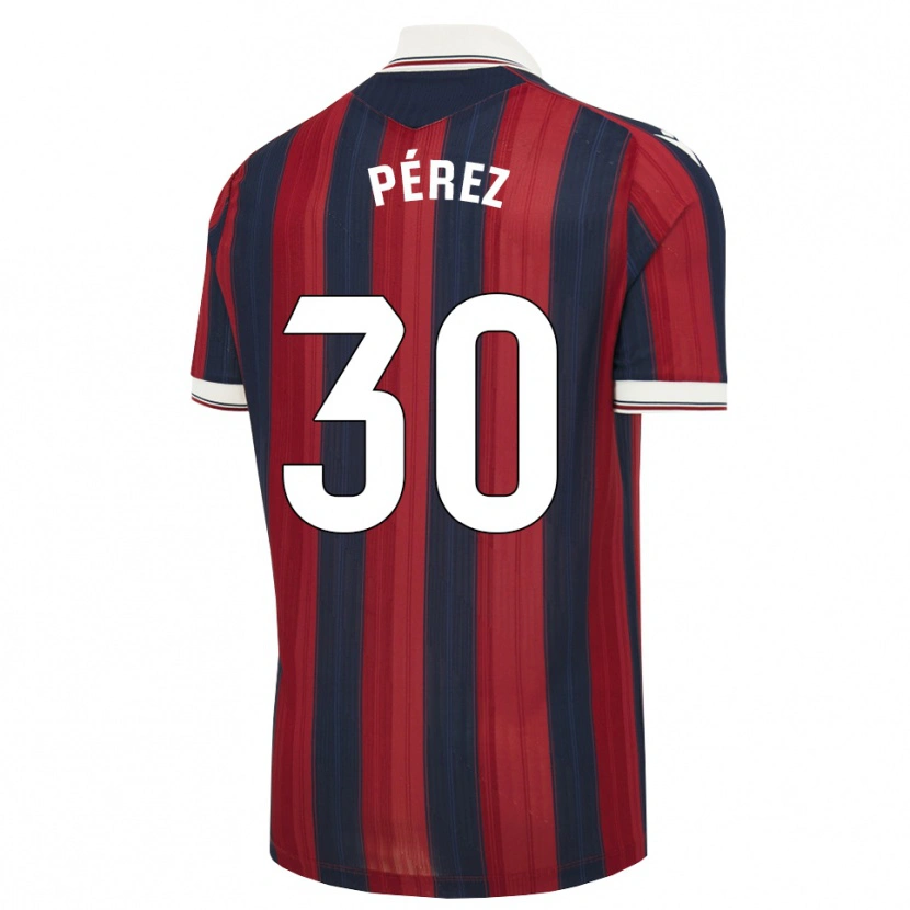 Danxen Kinderen Luismi Pérez #30 Middernachtblauw Rood Thuisshirt Thuistenue 2026/27 T-Shirt België