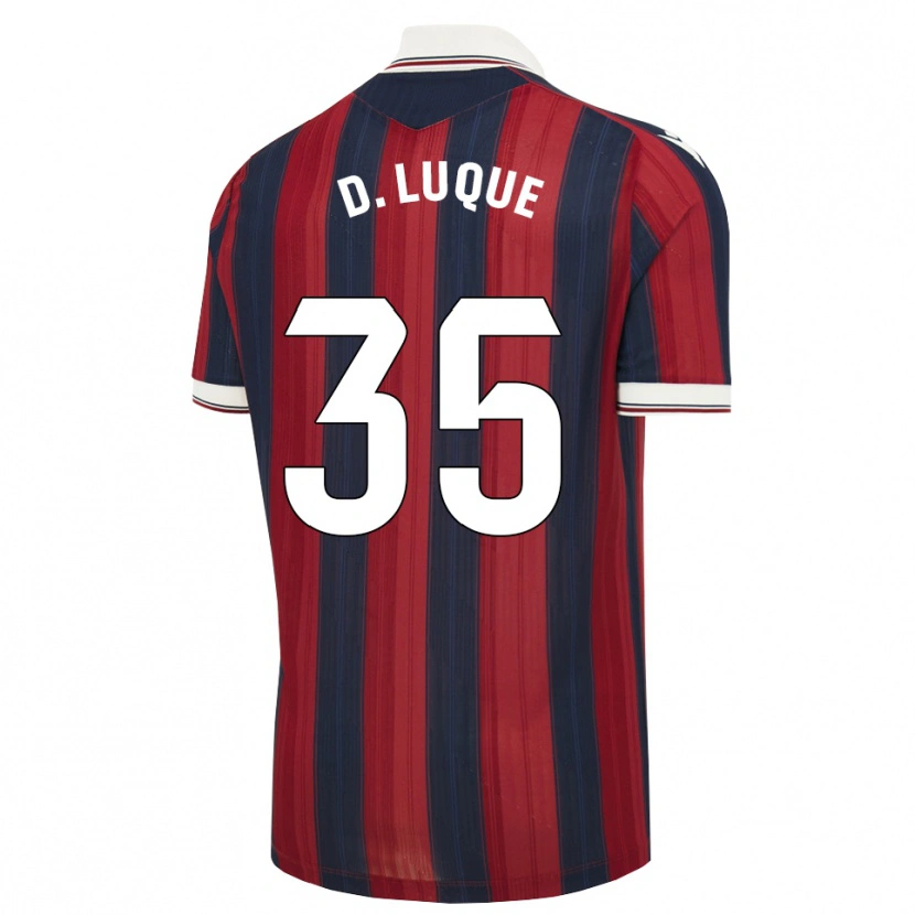 Danxen Kinderen Daniela Luque Fernández #35 Middernachtblauw Rood Thuisshirt Thuistenue 2026/27 T-Shirt België