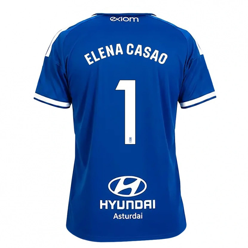 Danxen Kinderen Elena Casao López #1 Mediumblauw Wit Thuisshirt Thuistenue 2026/27 T-Shirt België