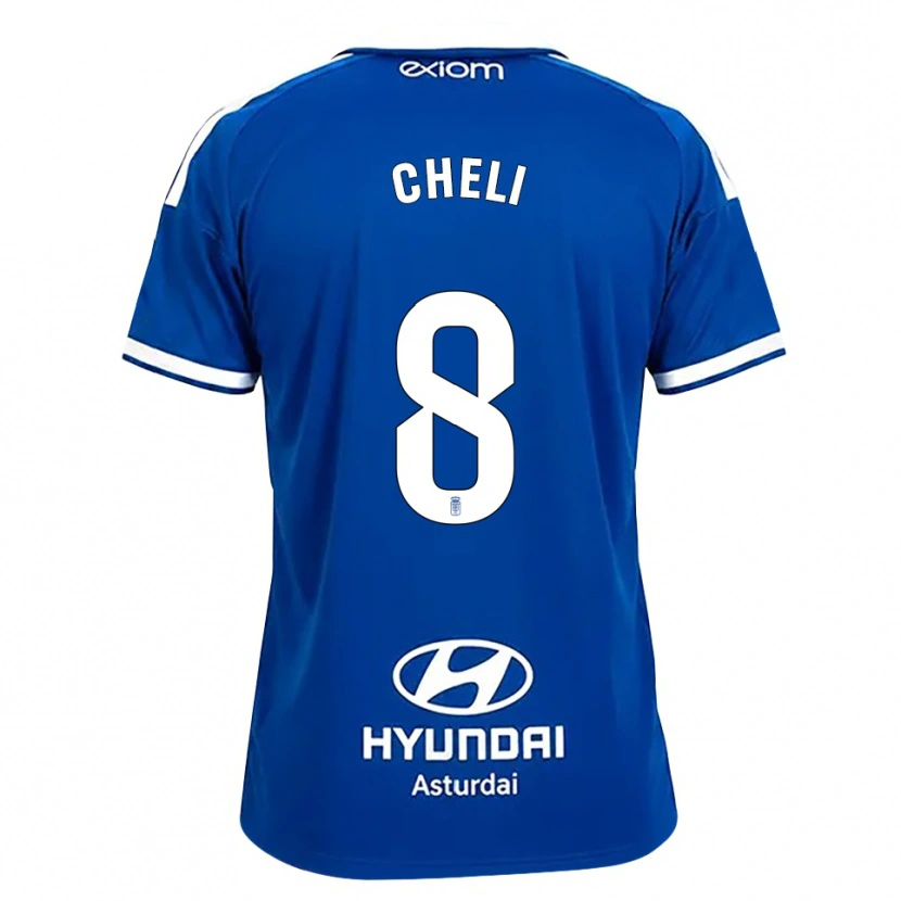 Danxen Kinderen Cheli Pereda #8 Mediumblauw Wit Thuisshirt Thuistenue 2026/27 T-Shirt België