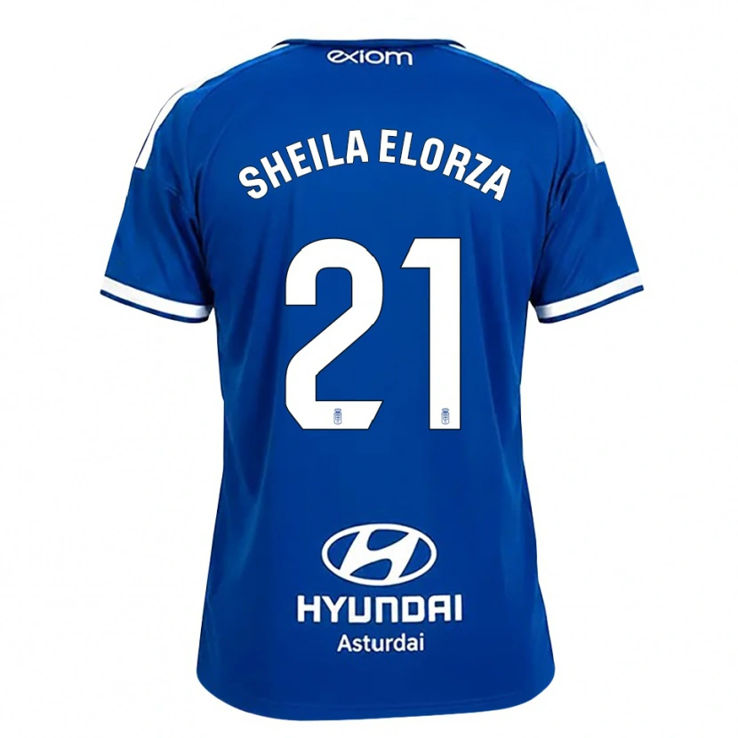 Danxen Kinderen Sheila Elorza #21 Mediumblauw Wit Thuisshirt Thuistenue 2026/27 T-Shirt België