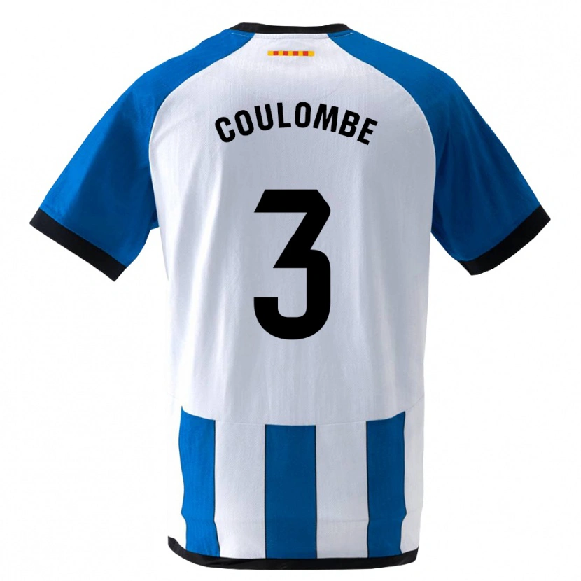 Danxen Kinderen Thomas Coulombe #3 Koninklijk Blauw Wit Thuisshirt Thuistenue 2026/27 T-Shirt België