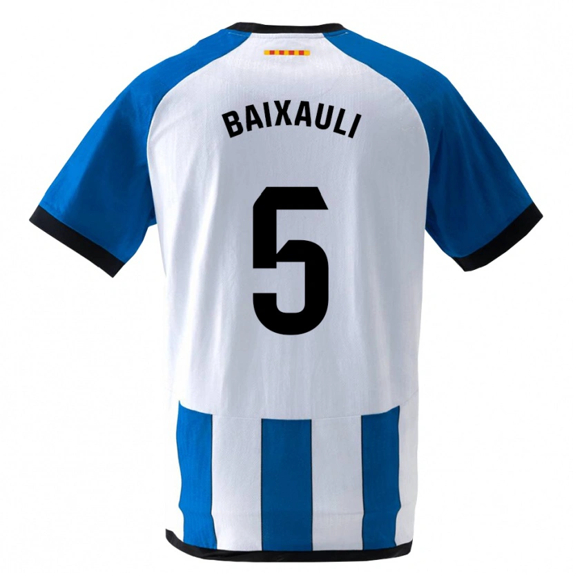 Danxen Kinderen Iker Baixauli #5 Koninklijk Blauw Wit Thuisshirt Thuistenue 2026/27 T-Shirt België