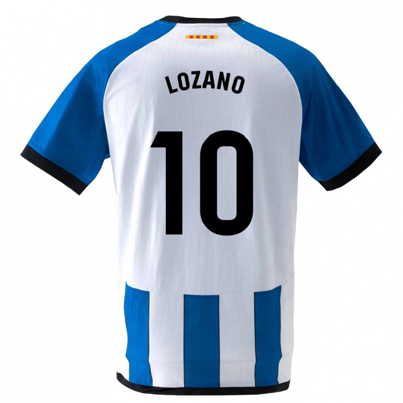 Danxen Kinderen Pol Lozano #10 Koninklijk Blauw Wit Thuisshirt Thuistenue 2026/27 T-Shirt België