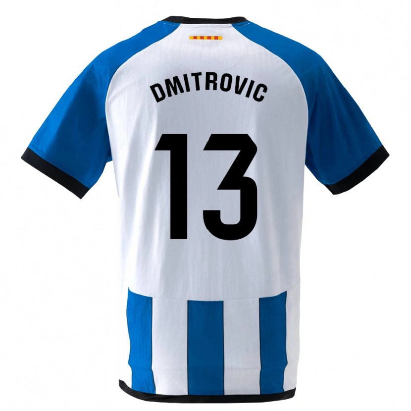 Danxen Kinderen Marko Dmitrovic #13 Koninklijk Blauw Wit Thuisshirt Thuistenue 2026/27 T-Shirt België