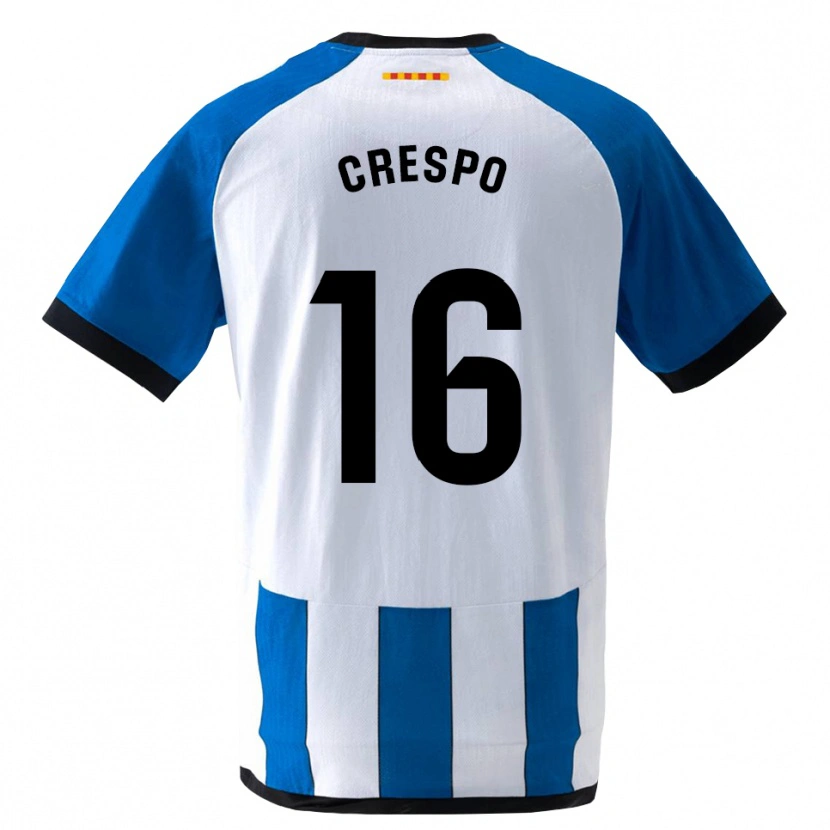 Danxen Kinderen Hugo Crespo #16 Koninklijk Blauw Wit Thuisshirt Thuistenue 2026/27 T-Shirt België