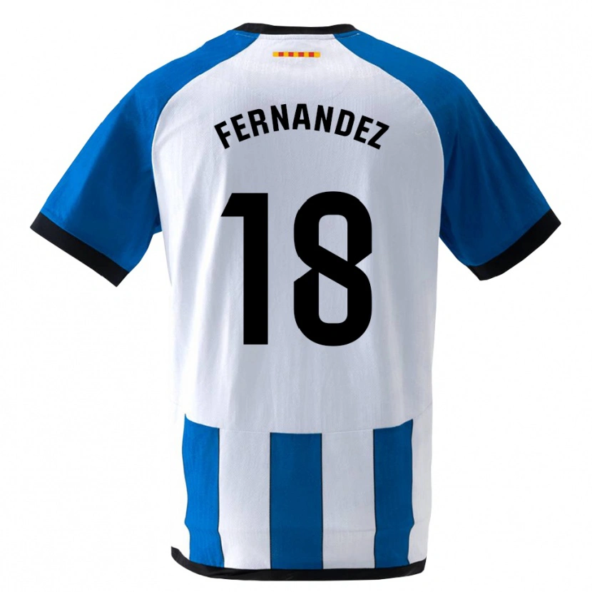 Danxen Kinderen Marcos Fernández #18 Koninklijk Blauw Wit Thuisshirt Thuistenue 2026/27 T-Shirt België