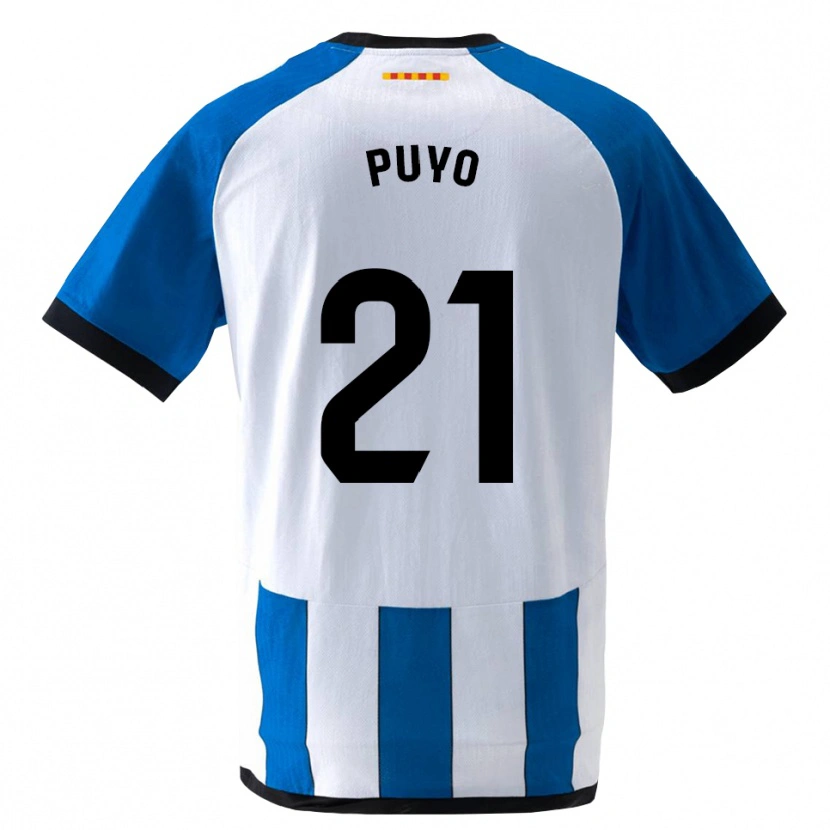Danxen Kinderen Samuel Puyo #21 Koninklijk Blauw Wit Thuisshirt Thuistenue 2026/27 T-Shirt België