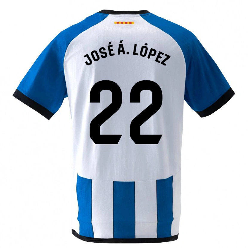 Danxen Kinderen José Ángel López #22 Koninklijk Blauw Wit Thuisshirt Thuistenue 2026/27 T-Shirt België