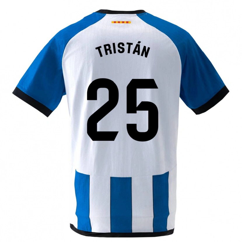 Danxen Kinderen Pol Tristán #25 Koninklijk Blauw Wit Thuisshirt Thuistenue 2026/27 T-Shirt België