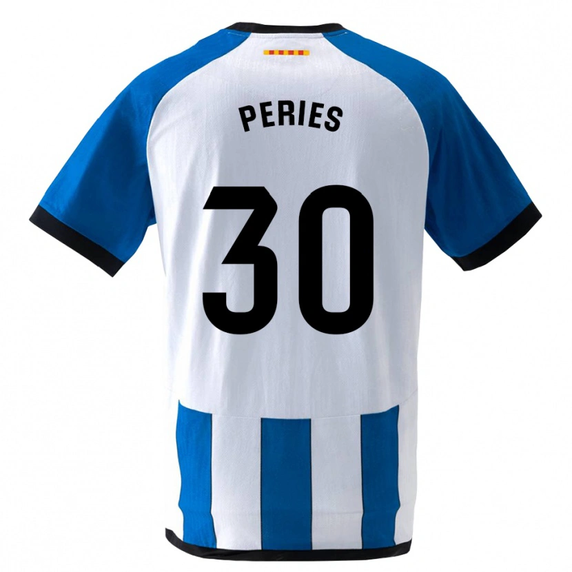 Danxen Kinderen Jan Peries #30 Koninklijk Blauw Wit Thuisshirt Thuistenue 2026/27 T-Shirt België