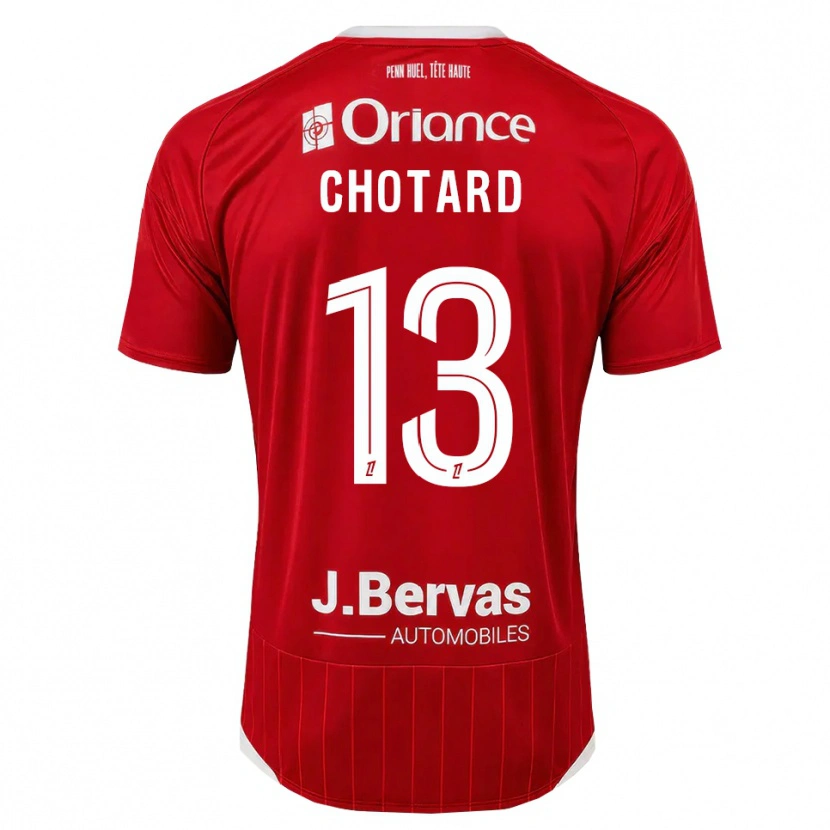 Danxen Kinderen Joris Chotard #13 Wit Rood Thuisshirt Thuistenue 2026/27 T-Shirt België
