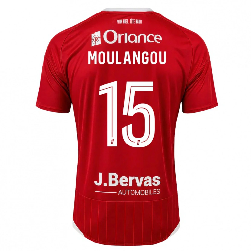 Danxen Kinderen Kenan Moulangou #15 Wit Rood Thuisshirt Thuistenue 2026/27 T-Shirt België