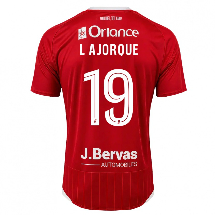 Danxen Kinderen Ludovic Ajorque #19 Wit Rood Thuisshirt Thuistenue 2026/27 T-Shirt België