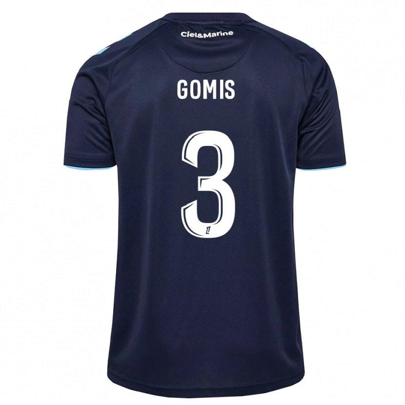 Danxen Kinderen Georges Gomis #3 Centaurieblauw Middernachtblauw Thuisshirt Thuistenue 2026/27 T-Shirt België