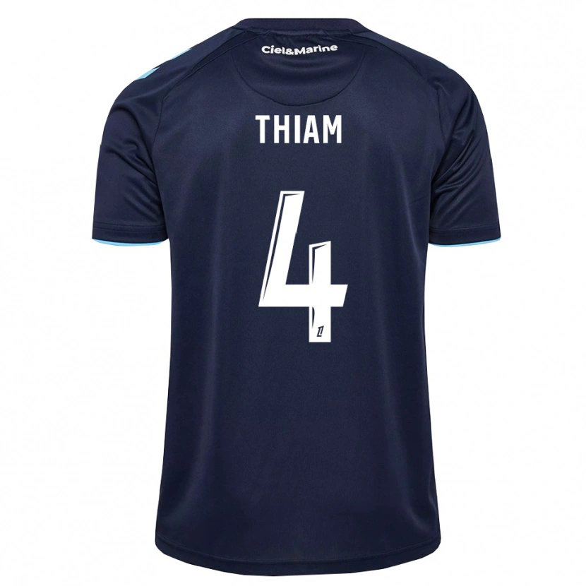 Danxen Kinderen Tidjani Thiam #4 Centaurieblauw Middernachtblauw Thuisshirt Thuistenue 2026/27 T-Shirt België