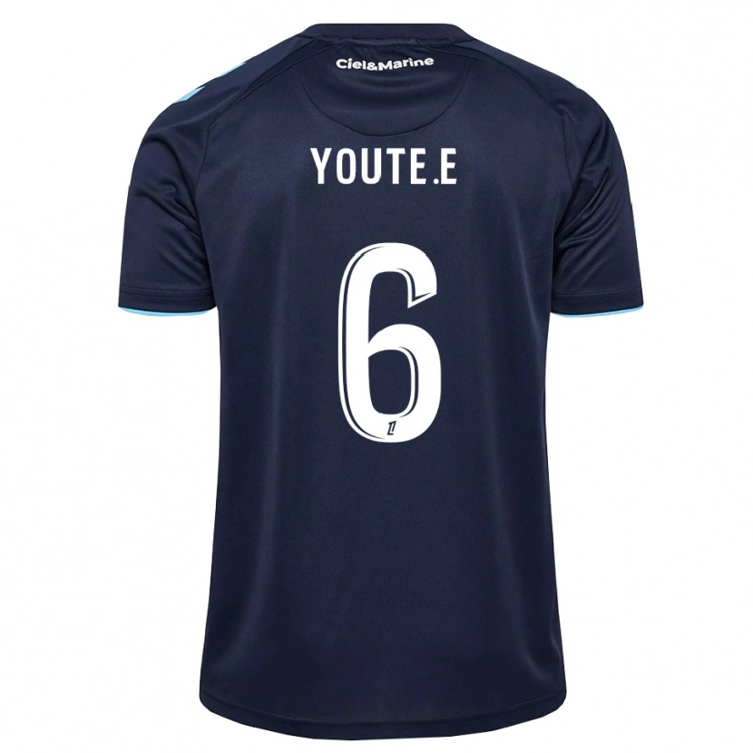 Danxen Kinderen Étienne Youté Kinkoué #6 Centaurieblauw Middernachtblauw Thuisshirt Thuistenue 2026/27 T-Shirt België