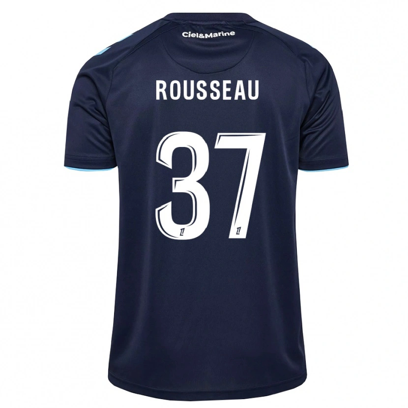 Danxen Kinderen Thomas Rousseau #37 Centaurieblauw Middernachtblauw Thuisshirt Thuistenue 2026/27 T-Shirt België