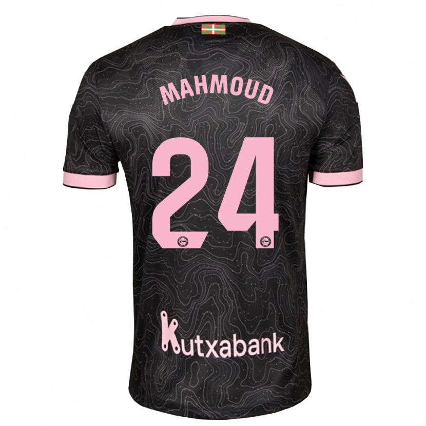 Danxen Kinderen Abdallahi Mahmoud #24 Zwart Roze Uitshirt Uittenue 2026/27 T-Shirt België