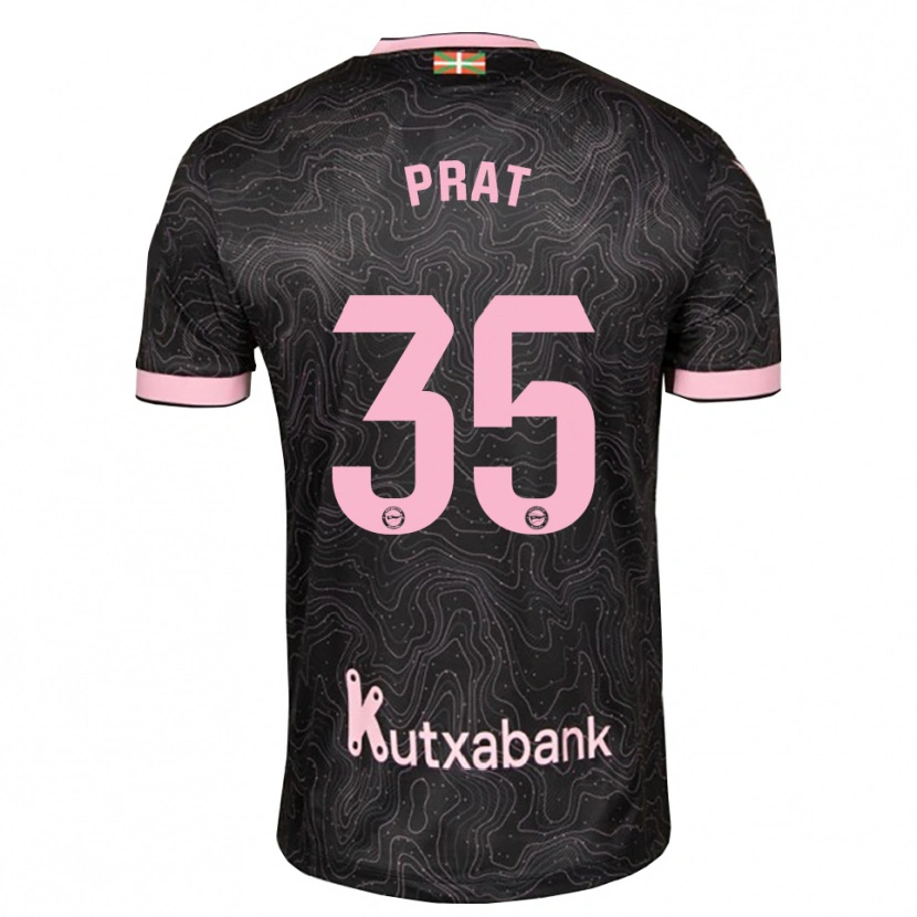 Danxen Kinderen Jaric Prat #35 Zwart Roze Uitshirt Uittenue 2026/27 T-Shirt België